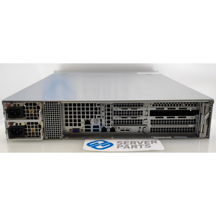 Supermicro SC826 2U X10DDW-iN 2xE5-2667v3 128GB 8x3.5" 4xNVMe 2x920W Rails