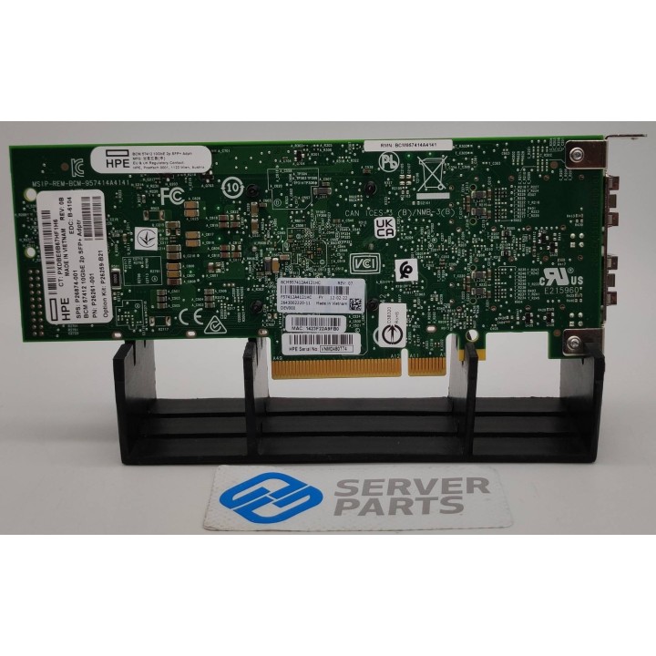 HPE BCM57412 NIC 10GbE SFP+ Dualport PCIe P26874-001 utan SFPer