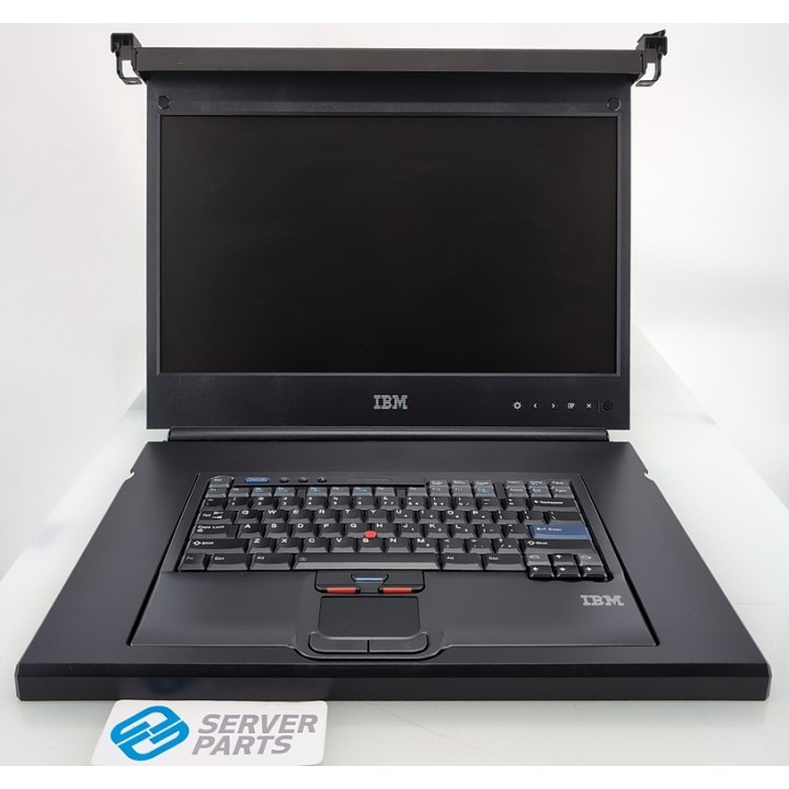 IBM 1723-8BX KVM-Skärm + 1754-HC3 KVM-Switch Rails
