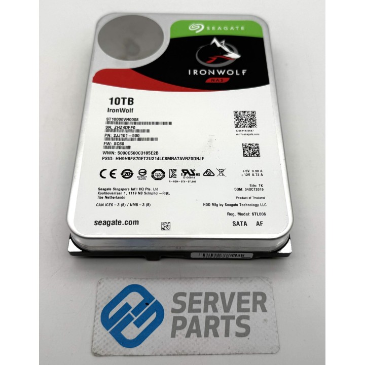 Seagate IronWolf 10TB 7.2K SATA 6G 3.5" ST10000VN0008