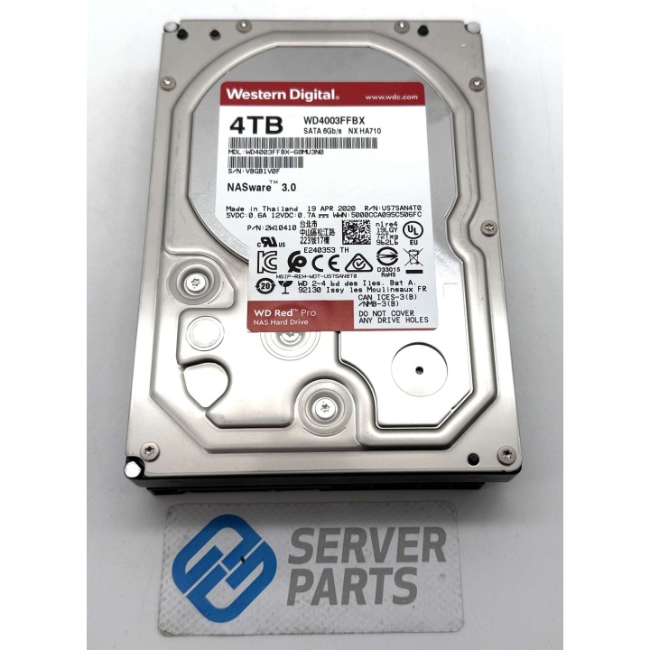 WD Red Pro 4TB 7.2K SATA 6G 3.5 WD4003FFBX