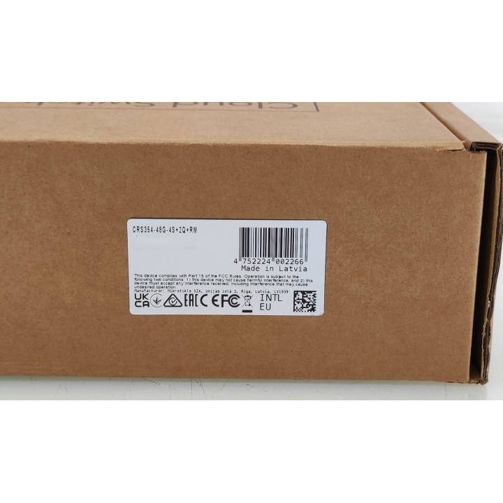 NY! Mikrotik 48-port Cloud Switch CRS354-48G-4S+2Q+RM