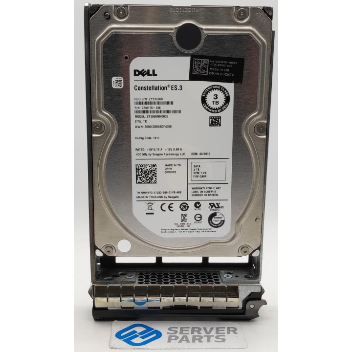 Dell 3TB 7.2K SATA LFF Gen13 RWV72