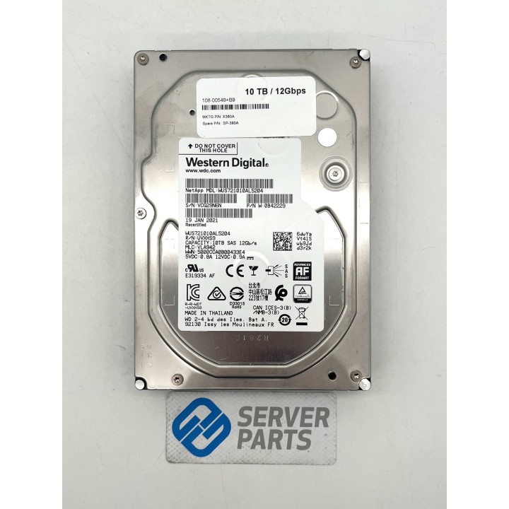 Western Digital 10TB 7.2K SAS 12G 3.5" WUS721010AL5204