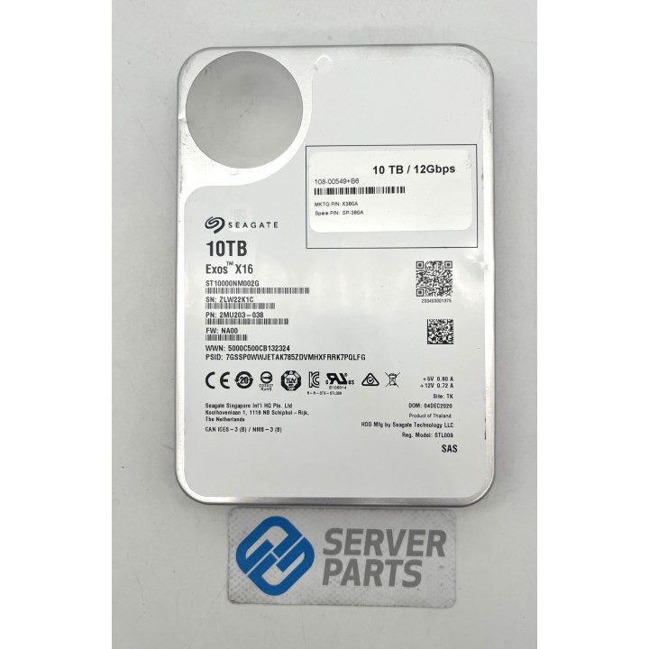 Seagate 10TB 7.2K SAS 12G 3.5" ST10000NM002G