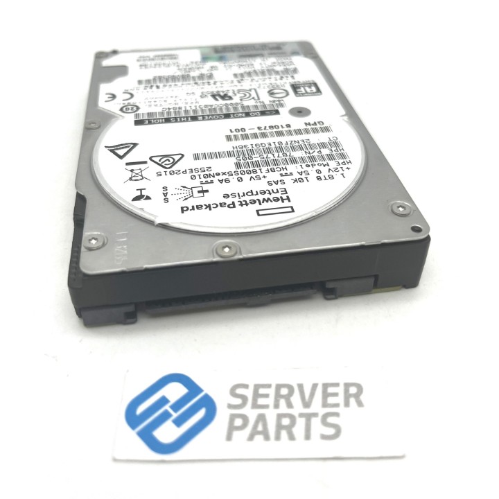 HPE 1.8TB 10K SAS 12G 2.5" 787175-005 utan vagga