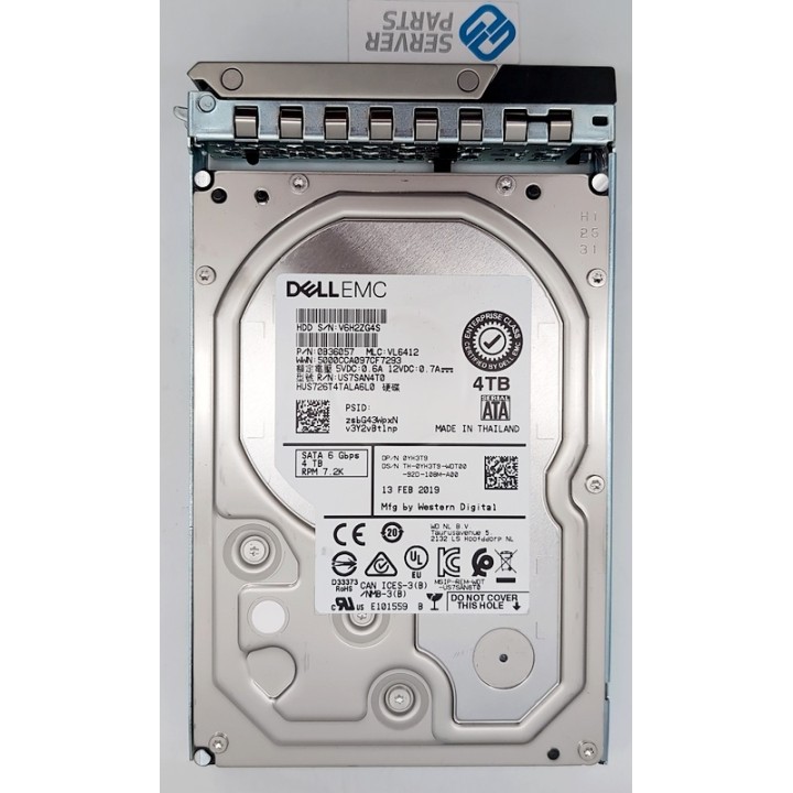Dell 4TB 7.2K SATA 6G 3.5" 14th Gen YH3T9