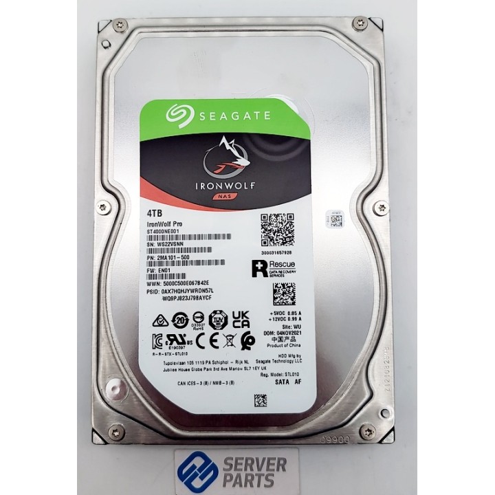 Seagate IronWolf Pro NAS 4TB 7.2K SATA 6G 3.5" ST4000NE001