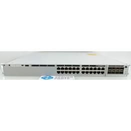 Cisco 24-portar GbE Switch 2x350W C9300-24T-A med C9300-NM-8X 8x10G SFP+