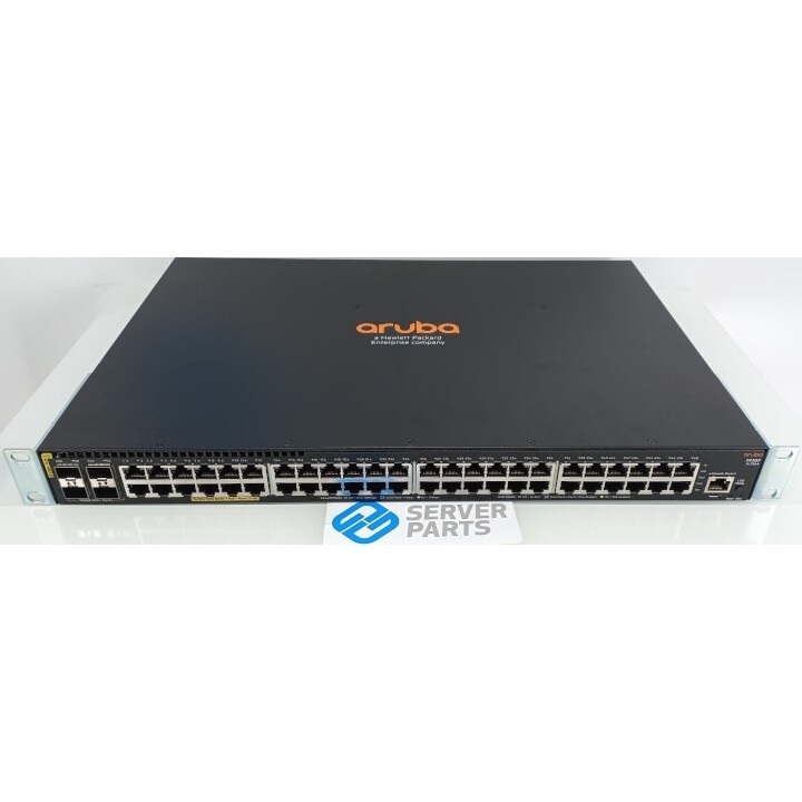 HPE Aruba 2930F 48-portar 370W PoE+ Gigabit 4-portar 10G SFP+ Switch JL256A