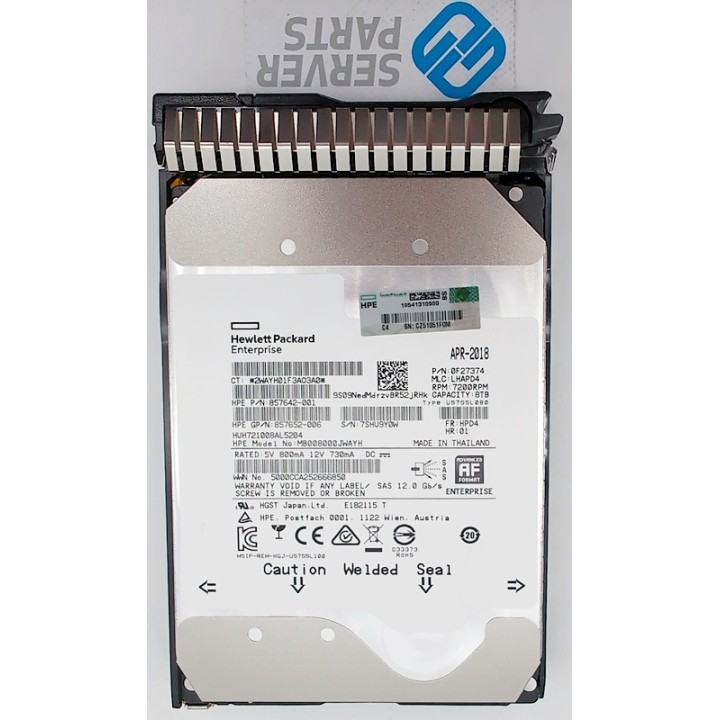 HP 8TB SAS 12G 7.2K LFF 861607-001