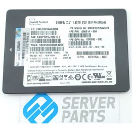 HP 1.92TB SSD SATA 6G 2.5" 866614-004 utan vagga