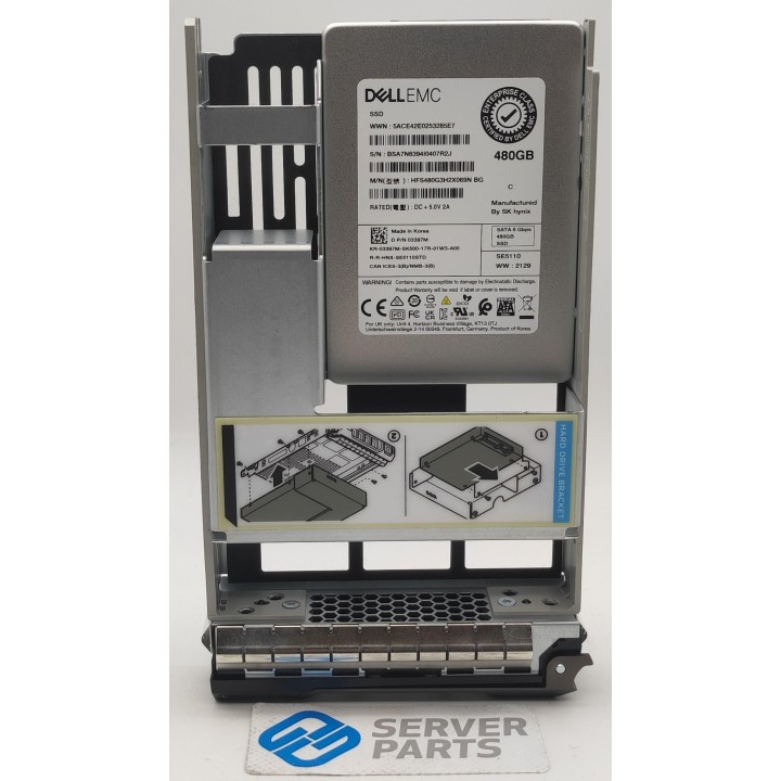 Dell 480GB SSD SATA 6G 2.5"  3.5" LFF Gen13 3397M