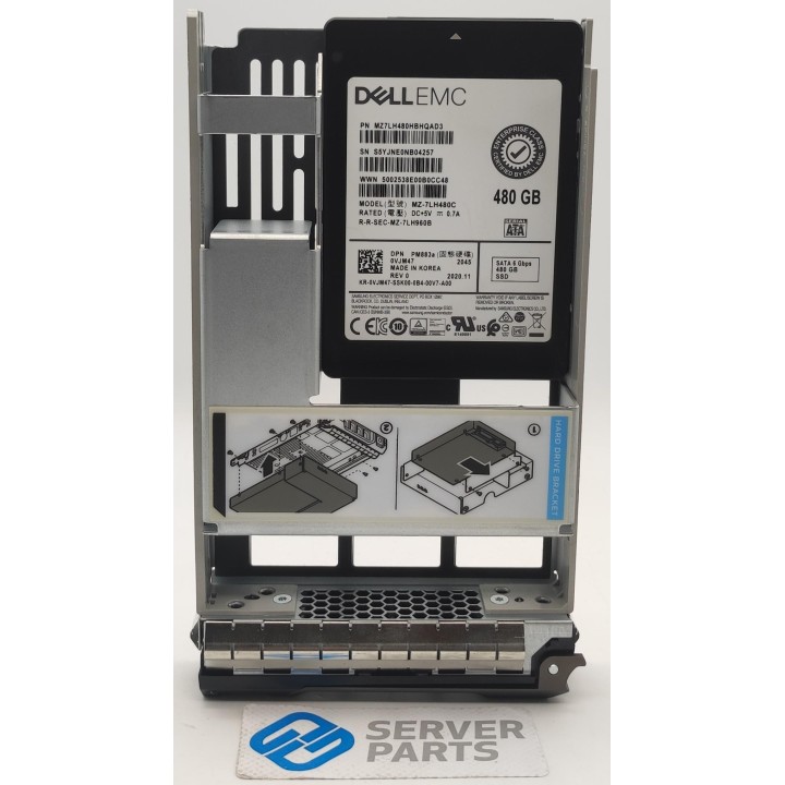 Dell 480GB SSD SATA 6G 2.5"  3.5" LFF Gen13 VJM47