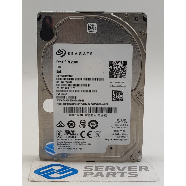 Seagate 1TB 7.2K SAS 12G 2.5" ST1000NX0453
