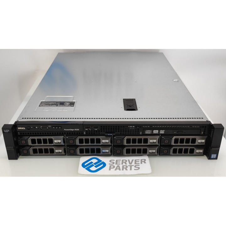 Dell PowerEdge R530 2xE5-2620v4 128GB 8x600GB H730 2xPSU Rails