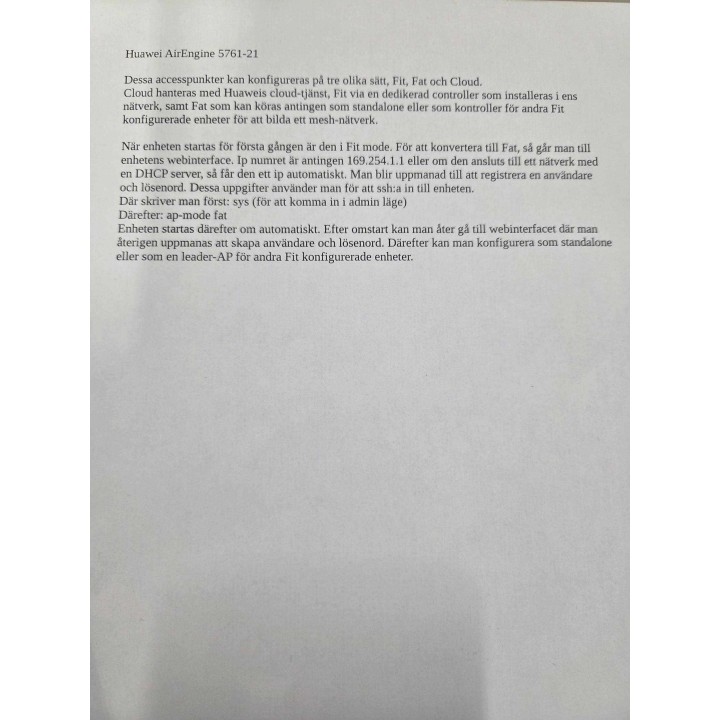 Huawei AirEngine 5761-21 Wi-Fi 6 802.11ax [Boxed]