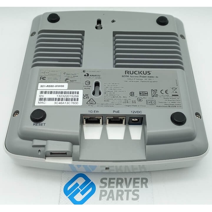 Ruckus R550 Wi-Fi 6 (802.11ax) Access Point 901-R550-WW00