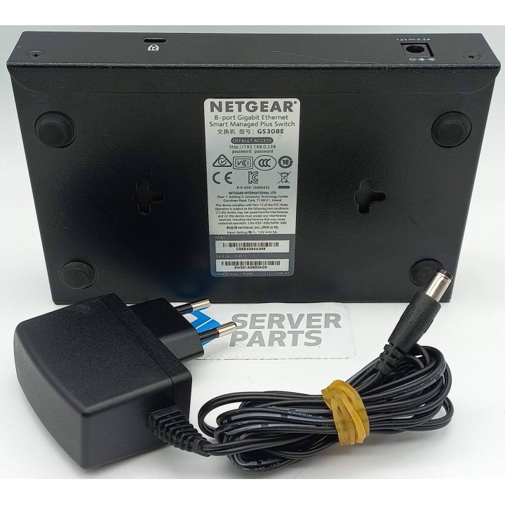Netgear 8-port Gigabit Smart Managed Plus Switch GS308E