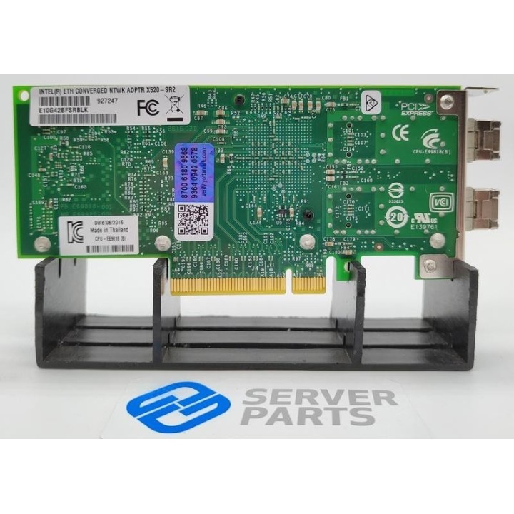 Intel X520-SR2 NIC Dualport 10GbE SFP+ PCIe LP E10G42BFSR