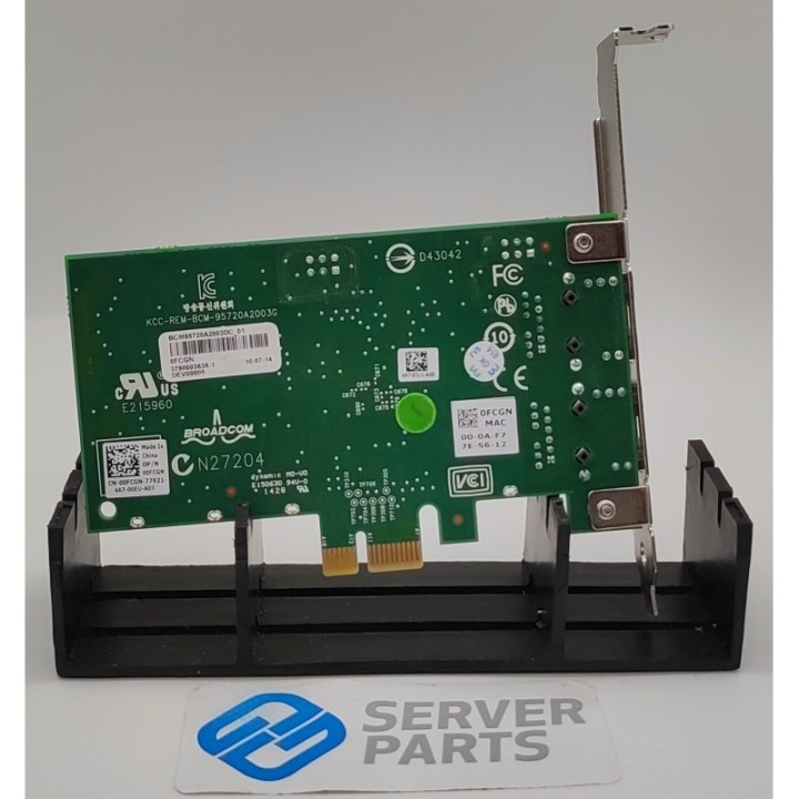 Dell Broadcom 5720 NIC Dualport GbE PCIe 557M9