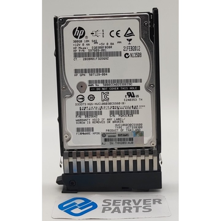 HP 300GB 10K SAS 6G SFF DP 507284-001