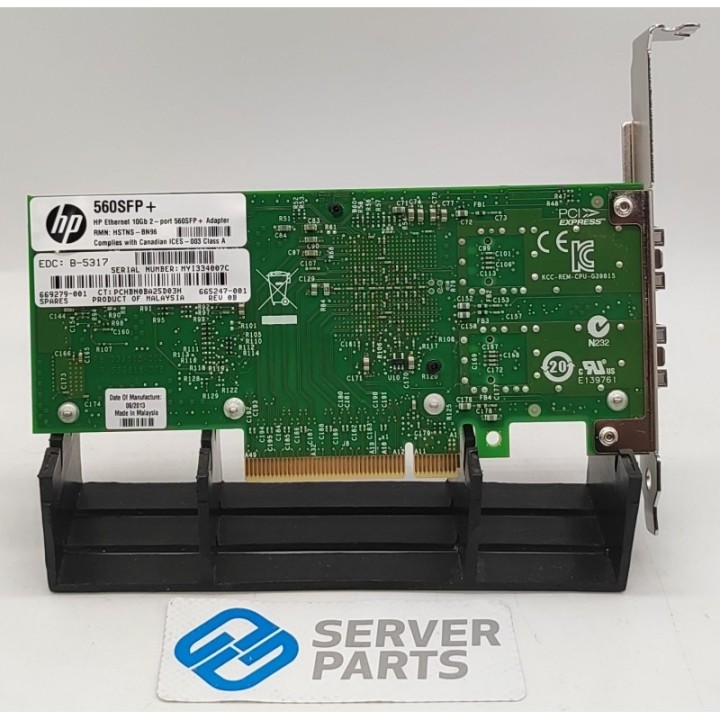 HP 560SFP+ 10GbE Dualport SFP+ PCIe 669279-001